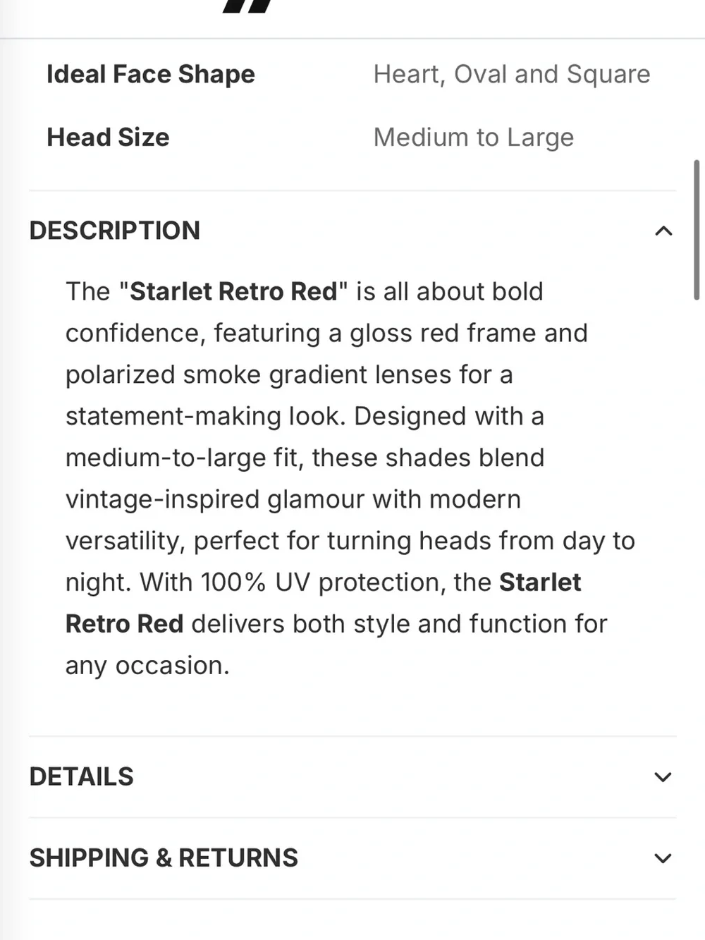Blenders Starlet Sunglasses in Retro Red